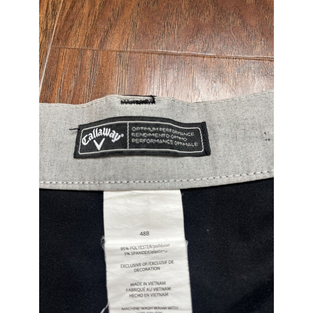 Callaway Mens Golf Shorts Size 48B Big‎ Black - Picture 4 of 8